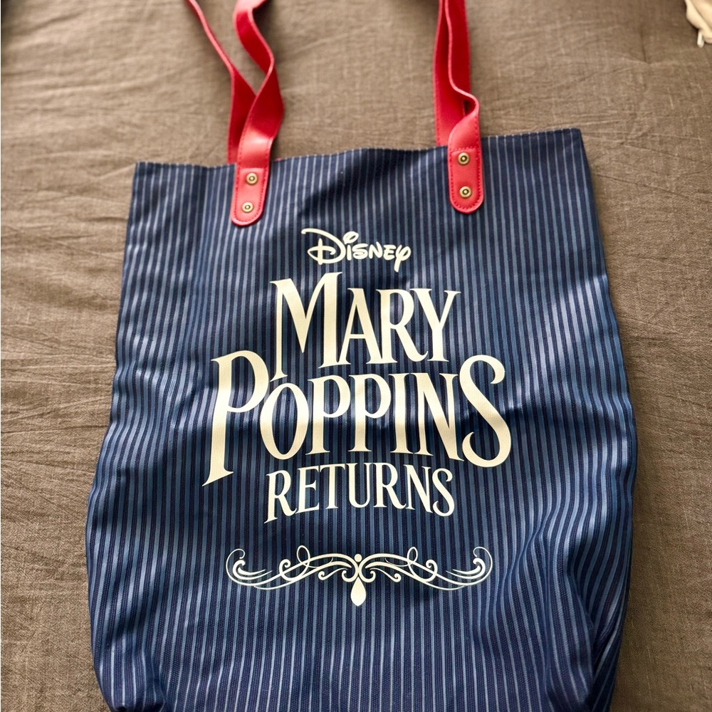 Disney Mary Poppins Returns Blue Tote Bag